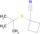 1-(Tert-butylsulfanyl)cyclobutane-1-carbonitrile