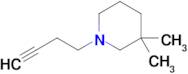 1-(But-3-yn-1-yl)-3,3-dimethylpiperidine