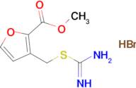 Methyl 3-[(carbamimidoylsulfanyl)methyl]furan-2-carboxylate hydrobromide