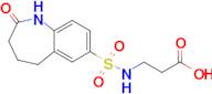 3-(2-Oxo-2,3,4,5-tetrahydro-1h-1-benzazepine-7-sulfonamido)propanoic acid