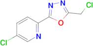 5-Chloro-2-[5-(chloromethyl)-1,3,4-oxadiazol-2-yl]pyridine