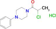 2-Chloro-1-(4-phenylpiperazin-1-yl)propan-1-one hydrochloride