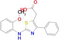 2-{2-[(2-methoxyphenyl)amino]-4-phenyl-1,3-thiazol-5-yl}acetic acid