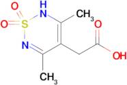 2-(3,5-Dimethyl-1,1-dioxo-2h-1,2,6-thiadiazin-4-yl)acetic acid