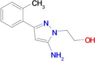 2-[5-amino-3-(2-methylphenyl)-1h-pyrazol-1-yl]ethan-1-ol