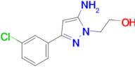 2-[5-amino-3-(3-chlorophenyl)-1h-pyrazol-1-yl]ethan-1-ol