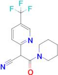 3-Oxo-3-(piperidin-1-yl)-2-[5-(trifluoromethyl)pyridin-2-yl]propanenitrile