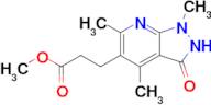Methyl 3-{1,4,6-trimethyl-3-oxo-1h,2h,3h-pyrazolo[3,4-b]pyridin-5-yl}propanoate