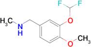 {[3-(difluoromethoxy)-4-methoxyphenyl]methyl}(methyl)amine