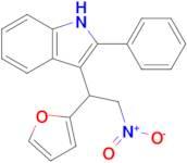 3-[1-(furan-2-yl)-2-nitroethyl]-2-phenyl-1h-indole