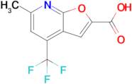 6-Methyl-4-(trifluoromethyl)furo[2,3-b]pyridine-2-carboxylic acid