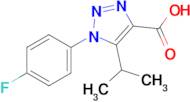 1-(4-Fluorophenyl)-5-(propan-2-yl)-1h-1,2,3-triazole-4-carboxylic acid