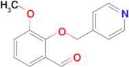 3-Methoxy-2-(pyridin-4-ylmethoxy)benzaldehyde