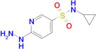 n-Cyclopropyl-6-hydrazinylpyridine-3-sulfonamide