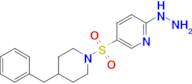 5-[(4-benzylpiperidin-1-yl)sulfonyl]-2-hydrazinylpyridine