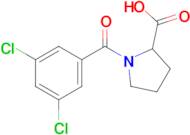 1-(3,5-Dichlorobenzoyl)pyrrolidine-2-carboxylic acid