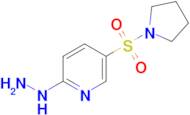 2-Hydrazinyl-5-(pyrrolidine-1-sulfonyl)pyridine