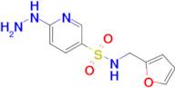 n-(Furan-2-ylmethyl)-6-hydrazinylpyridine-3-sulfonamide