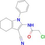 2-Chloro-n-(3-cyano-1-phenyl-4,5,6,7-tetrahydro-1h-indol-2-yl)acetamide
