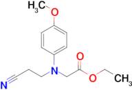 Ethyl 2-[(2-cyanoethyl)(4-methoxyphenyl)amino]acetate