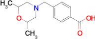 4-[(2,6-dimethylmorpholin-4-yl)methyl]benzoic acid