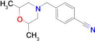 4-[(2,6-dimethylmorpholin-4-yl)methyl]benzonitrile