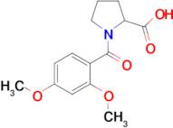 1-(2,4-Dimethoxybenzoyl)pyrrolidine-2-carboxylic acid