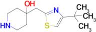 4-[(4-tert-butyl-1,3-thiazol-2-yl)methyl]piperidin-4-ol