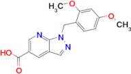 1-[(2,4-dimethoxyphenyl)methyl]-1h-pyrazolo[3,4-b]pyridine-5-carboxylic acid