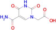 2-(5-Carbamoyl-2,4-dioxo-1,2,3,4-tetrahydropyrimidin-1-yl)acetic acid