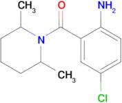 4-Chloro-2-(2,6-dimethylpiperidine-1-carbonyl)aniline