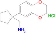 [1-(2,3-dihydro-1,4-benzodioxin-6-yl)cyclopentyl]methanamine hydrochloride