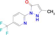 5-methyl-2-[5-(trifluoromethyl)pyridin-2-yl]-2,3-dihydro-1H-pyrazol-3-one