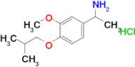 1-[3-methoxy-4-(2-methylpropoxy)phenyl]ethan-1-amine hydrochloride