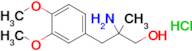 2-Amino-3-(3,4-dimethoxyphenyl)-2-methylpropan-1-ol hydrochloride