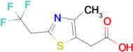 2-(4-Methyl-2-(2,2,2-trifluoroethyl)thiazol-5-yl)acetic acid