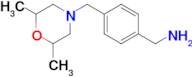 {4-[(2,6-dimethylmorpholin-4-yl)methyl]phenyl}methanamine