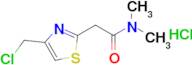 2-[4-(chloromethyl)-1,3-thiazol-2-yl]-n,n-dimethylacetamide hydrochloride