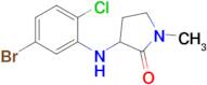 3-[(5-bromo-2-chlorophenyl)amino]-1-methylpyrrolidin-2-one