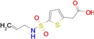 2-[5-(prop-2-enylsulfamoyl)thiophen-2-yl]acetic acid