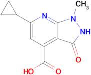 6-Cyclopropyl-1-methyl-3-oxo-1h,2h,3h-pyrazolo[3,4-b]pyridine-4-carboxylic acid