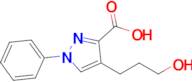 4-(3-Hydroxypropyl)-1-phenyl-1h-pyrazole-3-carboxylic acid