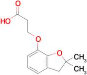 3-[(2,2-dimethyl-2,3-dihydro-1-benzofuran-7-yl)oxy]propanoic acid