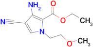 Ethyl 3-amino-4-cyano-1-(2-methoxyethyl)-1h-pyrrole-2-carboxylate