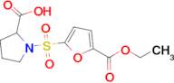 1-{[5-(ethoxycarbonyl)furan-2-yl]sulfonyl}pyrrolidine-2-carboxylic acid