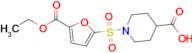 1-{[5-(ethoxycarbonyl)furan-2-yl]sulfonyl}piperidine-4-carboxylic acid