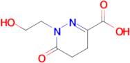 1-(2-Hydroxyethyl)-6-oxo-1,4,5,6-tetrahydropyridazine-3-carboxylic acid