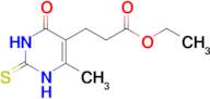 ethyl 3-(6-methyl-4-oxo-2-sulfanylidene-1,2,3,4-tetrahydropyrimidin-5-yl)propanoate