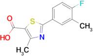 2-(4-Fluoro-3-methylphenyl)-4-methylthiazole-5-carboxylic acid