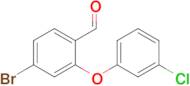 4-Bromo-2-(3-chlorophenoxy)benzaldehyde